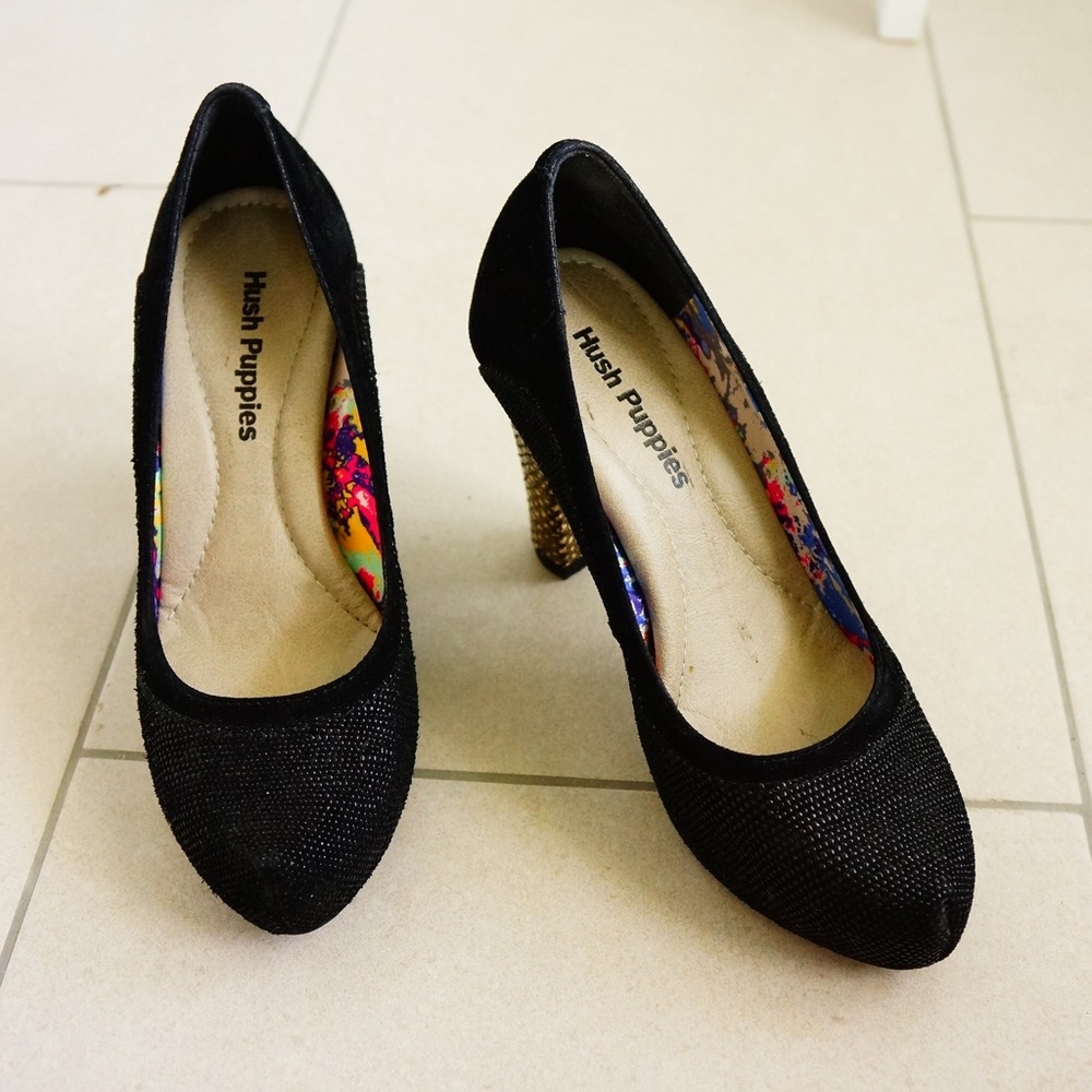 Hush Puppies black high heels